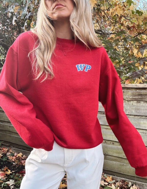 Vintage Red Sweatshirt M - Image 3