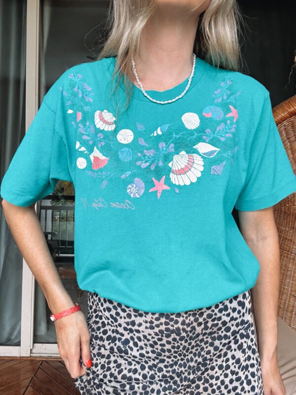 Vintage Single Stitch Shell Ocean City T-shirt L