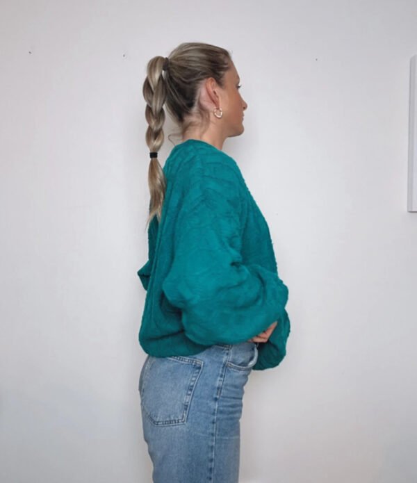 Vintage Green Sweater XL - Image 4