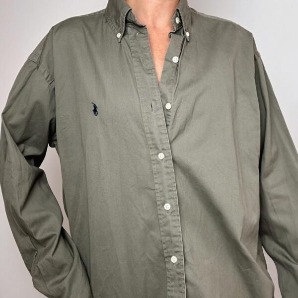Vintage Ralph Lauren Khaki Classic Fit Shirt XL