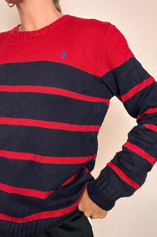 Ralph Lauaren Navy Red Sweater XL - Image 2