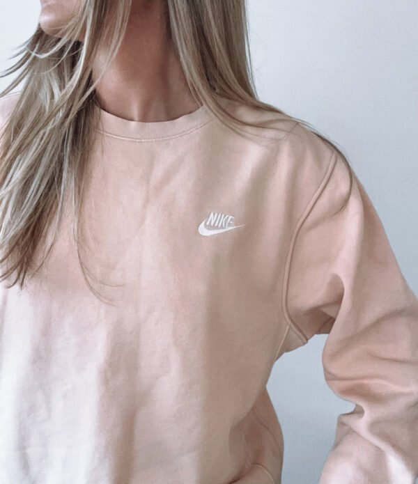 Peach Nike Sweatshirt S - Image 3